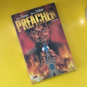 Preacher Book One Paperback Vertigo Comics Garth Ennis and Steve Dillon